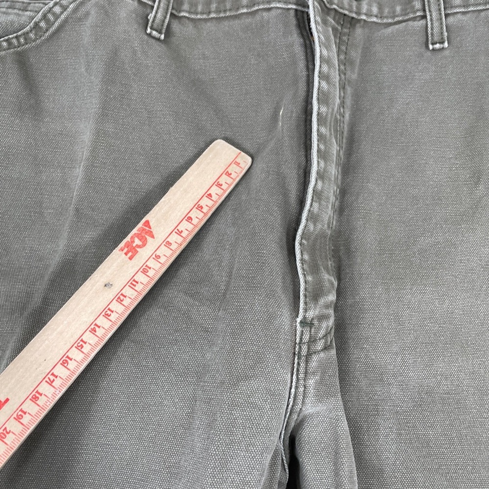 Dickies Carpenter Pants Mens 44x32 Brown Duck Canvas Utility Workwear Skater - Picture 7 of 15